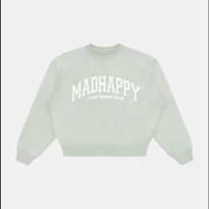 MADHAPPY Grey Classic Crewneck in Gray